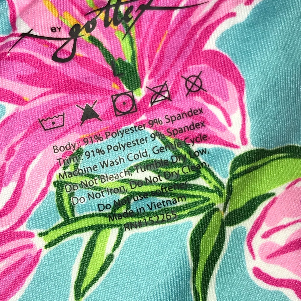 Gottex Aqua Flower Golf & Tennis Ruffle Skort NWT - Picture 6 of 8